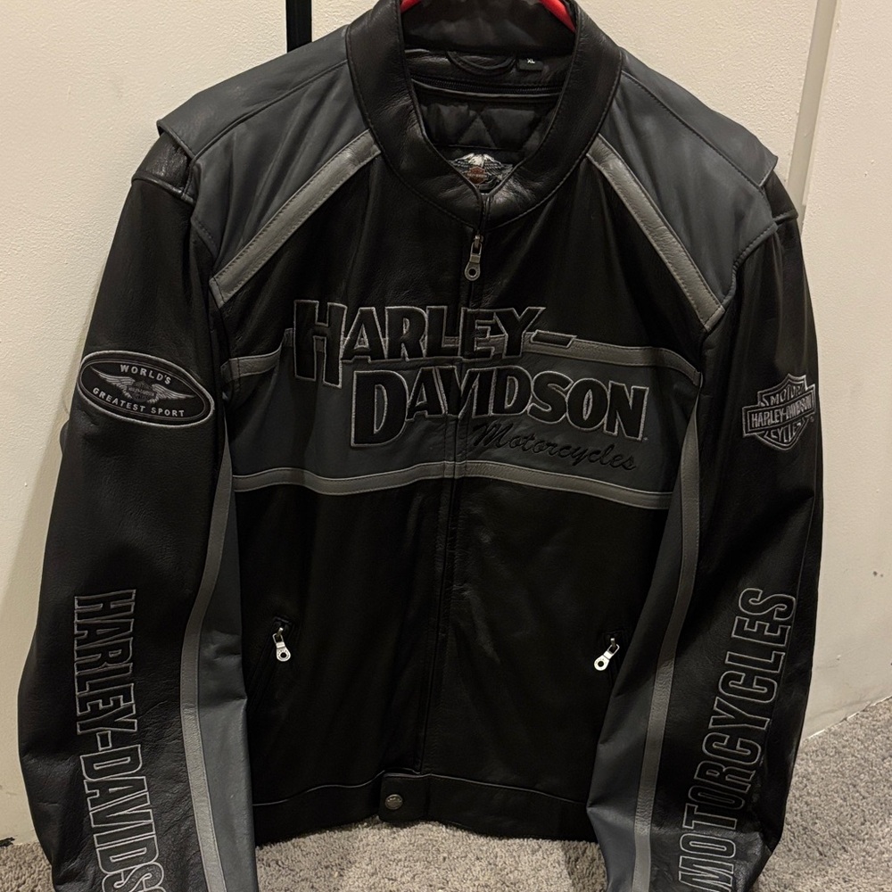 Harley-Davidson Black and Gray Jacket